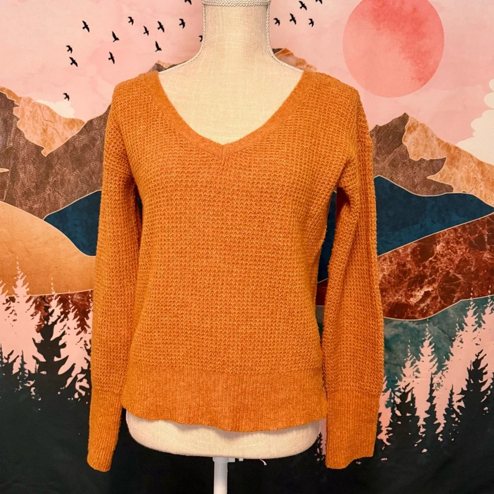 Maeve | Anthro Cross-Back Knit Sweater - Picture 2 of 10